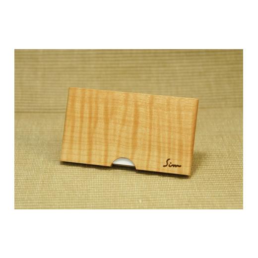 ふるさと納税 雑貨・日用品 京都府 亀岡市 白(メープル) 松永弦楽器工房 木製名刺入れ カラー:白(メープル)