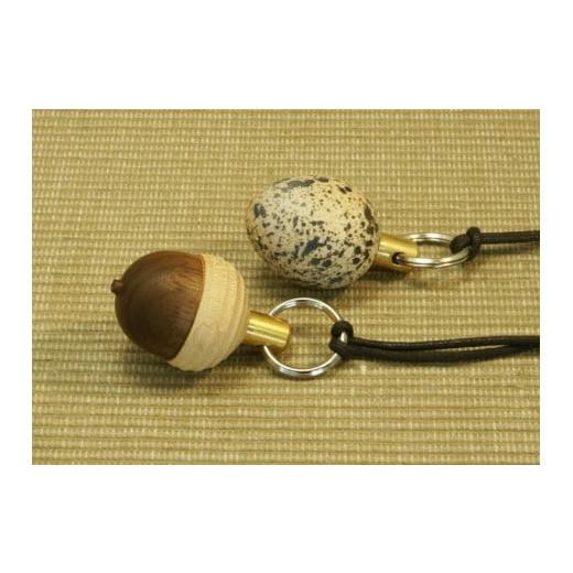 ふるさと納税 雑貨・日用品 京都府 亀岡市 松永弦楽器工房 バードコール「さえずりたまご」と「さえずりどんぐり(茶)」の2個セット カラー:さえずりたまご…