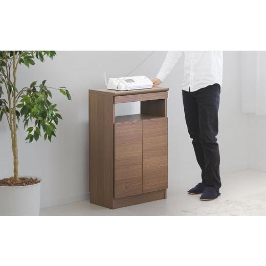 ふるさと納税 木工品・竹工品 和歌山県 海南市 ゴールデンFAX台 扉2枚タイプ ウォールナット aku100340791の画像