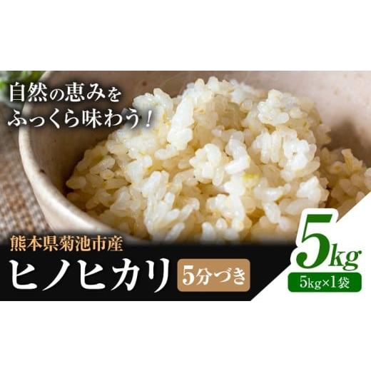 ふるさと納税 米 ヒノヒカリ 熊本県 菊池市 米 ヒノヒカリ 5分づき 5kg 内容量 1袋 5kg 合同会社くまもとごはん [30日以内に出荷予定(土日祝除く)] 熊本県 …