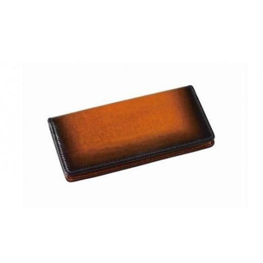 ふるさと納税 財布 長野県 塩尻市 jaCHRO LONG WALLET （黄）｜ 漆 革 皮 財布 長財布 漆塗り 経年経過 味 育てる財布の画像