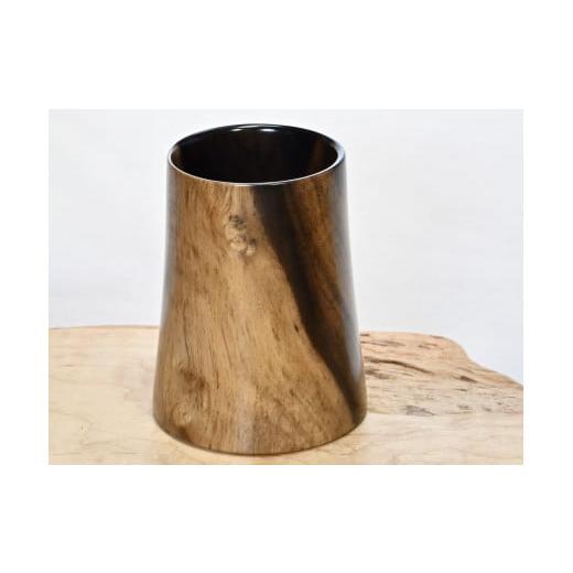 ふるさと納税 木工品・竹工品 山梨県 都留市 木製黒柿ペン立てビック AC028 手作り 木製品の画像