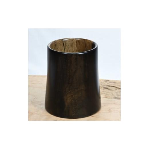 ふるさと納税 木工品・竹工品 山梨県 都留市 木製黒柿ペン立てビック AC028 手作り 木製品の画像