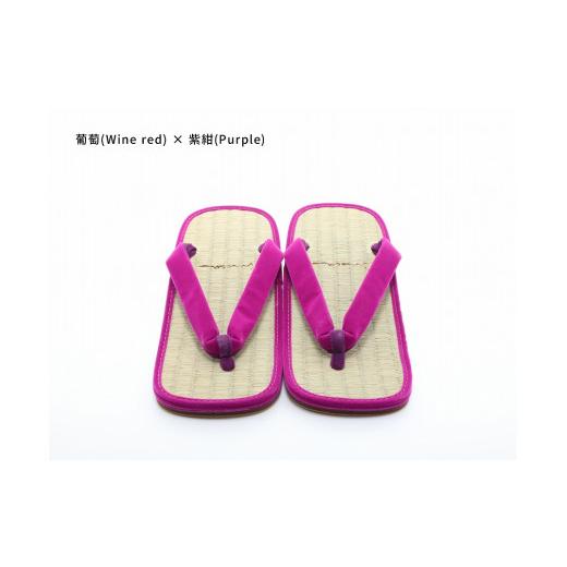 ふるさと納税 ファッション 下駄 和歌山県 白浜町 inoca SETTA MEN 葡萄×紫紺 葡萄×紫紺