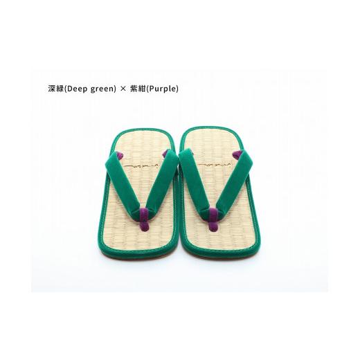 ふるさと納税 ファッション 下駄 和歌山県 白浜町 inoca SETTA MEN 深緑×紫紺 深緑×紫紺