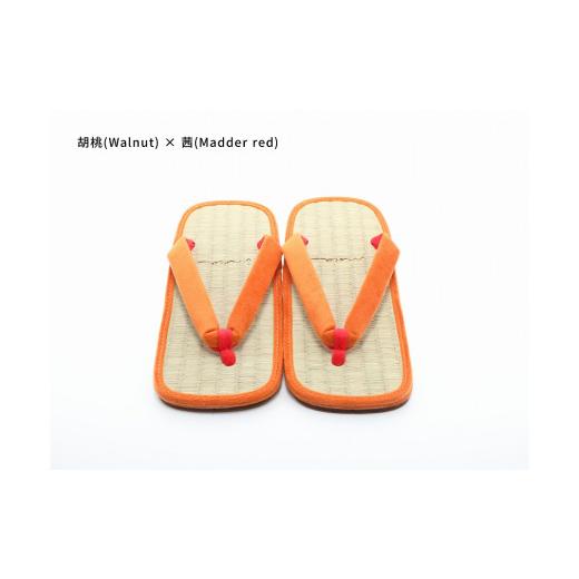 ふるさと納税 ファッション 下駄 和歌山県 白浜町 inoca SETTA MEN 胡桃×茜 胡桃×茜