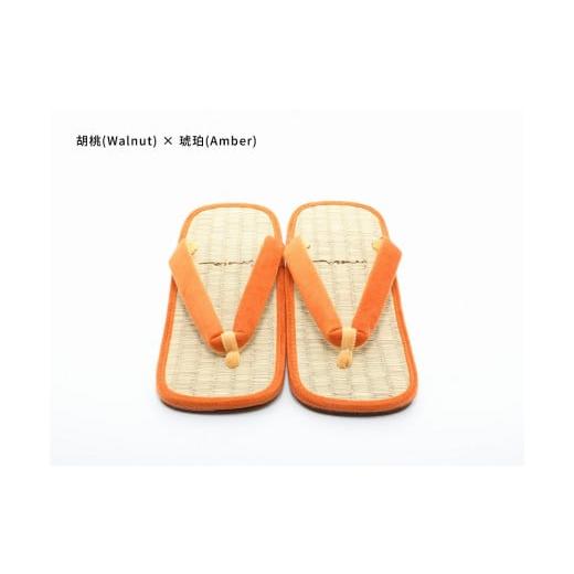 ふるさと納税 ファッション 下駄 和歌山県 白浜町 inoca SETTA MEN 胡桃×琥珀 胡桃×琥珀