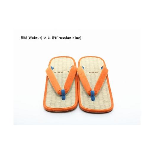 ふるさと納税 ファッション 下駄 和歌山県 白浜町 inoca SETTA MEN 胡桃×紺青 胡桃×紺青