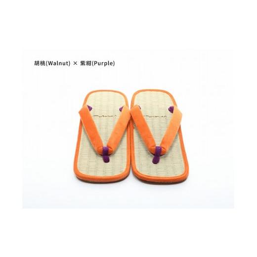 ふるさと納税 ファッション 下駄 和歌山県 白浜町 inoca SETTA MEN 胡桃×紫紺 胡桃×紫紺