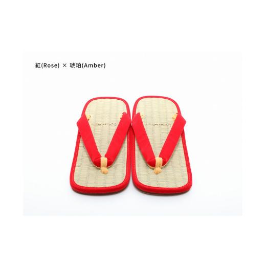 ふるさと納税 ファッション 下駄 和歌山県 白浜町 inoca SETTA MEN 紅×琥珀 紅×琥珀
