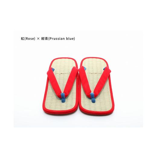 ふるさと納税 ファッション 下駄 和歌山県 白浜町 inoca SETTA MEN 紅×紺青 紅×紺青