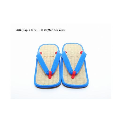 ふるさと納税 ファッション 下駄 和歌山県 白浜町 inoca SETTA MEN 瑠璃×茜 瑠璃×茜