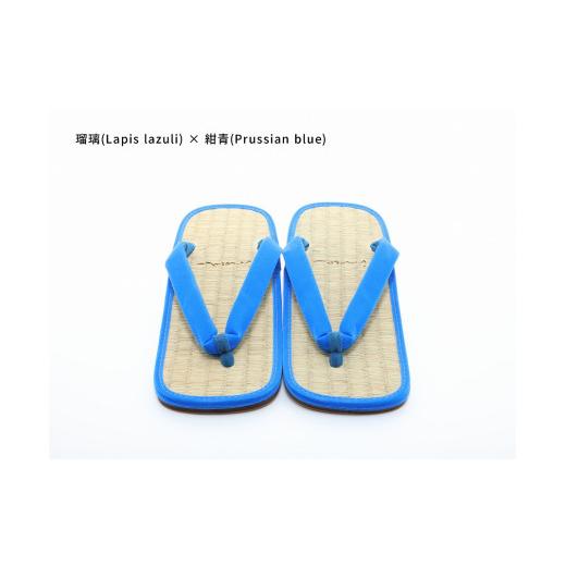 ふるさと納税 ファッション 下駄 和歌山県 白浜町 inoca SETTA MEN 瑠璃×紺青 瑠璃×紺青
