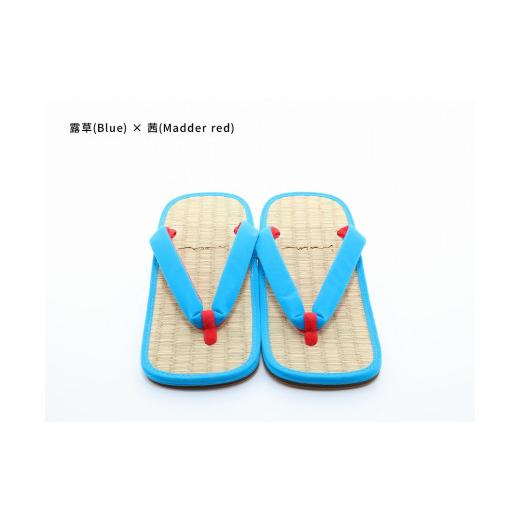 ふるさと納税 ファッション 下駄 和歌山県 白浜町 inoca SETTA MEN 露草×茜 露草×茜