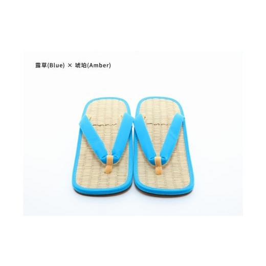 ふるさと納税 ファッション 下駄 和歌山県 白浜町 inoca SETTA MEN 露草×琥珀 露草×琥珀