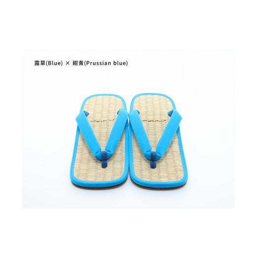 ふるさと納税 ファッション 下駄 和歌山県 白浜町 inoca SETTA MEN 露草×紺青 露草×紺青