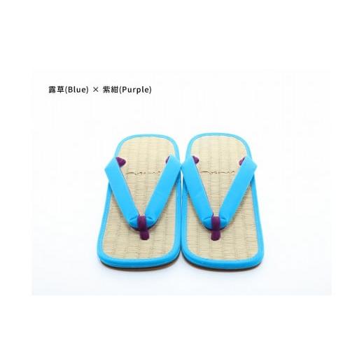 ふるさと納税 ファッション 下駄 和歌山県 白浜町 inoca SETTA MEN 露草×紫紺 露草×紫紺