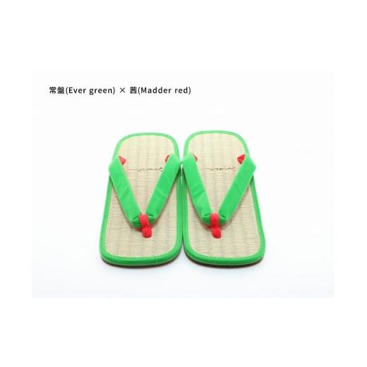 ふるさと納税 ファッション 下駄 和歌山県 白浜町 inoca SETTA MEN 常磐×茜 常磐×茜