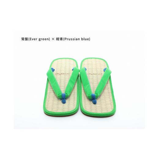 ふるさと納税 ファッション 下駄 和歌山県 白浜町 inoca SETTA MEN 常磐×紺青 常磐×紺青