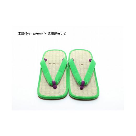 ふるさと納税 ファッション 下駄 和歌山県 白浜町 inoca SETTA MEN 常磐×紫紺 常磐×紫紺