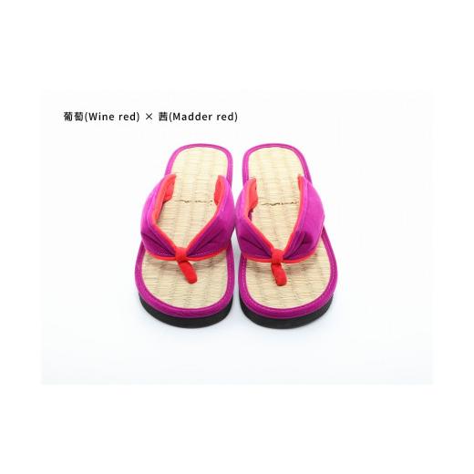 ふるさと納税 ファッション 下駄 和歌山県 白浜町 inoca SETTA WOMEN 葡萄×茜 葡萄×茜