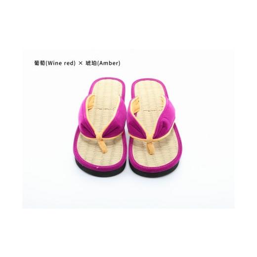 ふるさと納税 ファッション 下駄 和歌山県 白浜町 inoca SETTA WOMEN 葡萄×琥珀 葡萄×琥珀