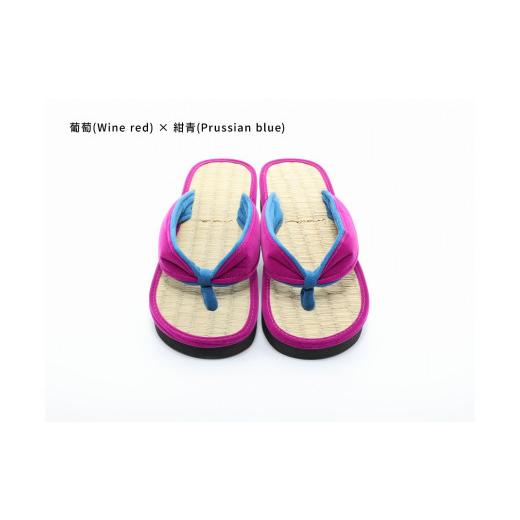 ふるさと納税 ファッション 下駄 和歌山県 白浜町 inoca SETTA WOMEN 葡萄×紺青 葡萄×紺青