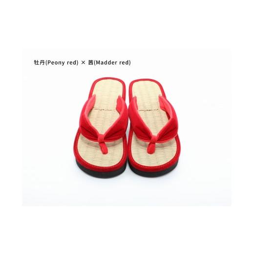 ふるさと納税 ファッション 下駄 和歌山県 白浜町 inoca SETTA WOMEN 牡丹×茜 牡丹×茜