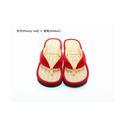 ふるさと納税 ファッション 下駄 和歌山県 白浜町 inoca SETTA WOMEN 牡丹×琥珀 牡丹×琥珀