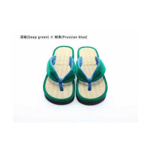 ふるさと納税 ファッション 下駄 和歌山県 白浜町 inoca SETTA WOMEN 深緑×紺青 深緑×紺青