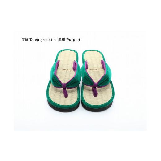 ふるさと納税 ファッション 下駄 和歌山県 白浜町 inoca SETTA WOMEN 深緑×紫紺 深緑×紫紺