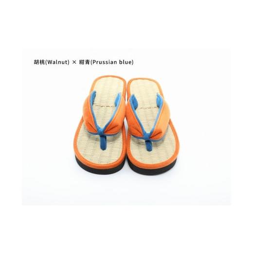 ふるさと納税 ファッション 下駄 和歌山県 白浜町 inoca SETTA WOMEN 胡桃×紺青 胡桃×紺青