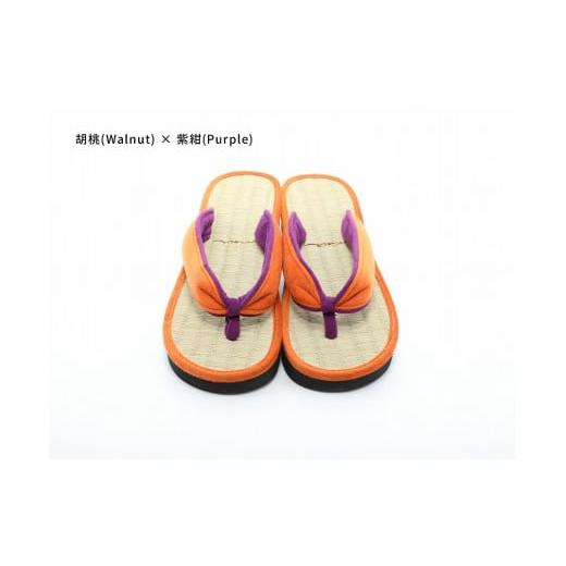 ふるさと納税 ファッション 下駄 和歌山県 白浜町 inoca SETTA WOMEN 胡桃×紫紺 胡桃×紫紺