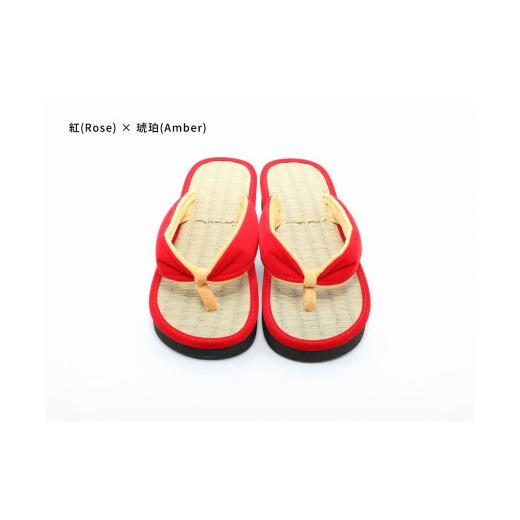 ふるさと納税 ファッション 下駄 和歌山県 白浜町 inoca SETTA WOMEN 紅×琥珀 紅×琥珀
