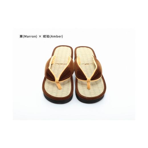 ふるさと納税 ファッション 下駄 和歌山県 白浜町 inoca SETTA WOMEN 栗×琥珀 栗×琥珀