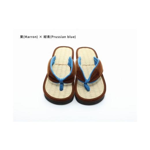 ふるさと納税 ファッション 下駄 和歌山県 白浜町 inoca SETTA WOMEN 栗×紺青 栗×紺青