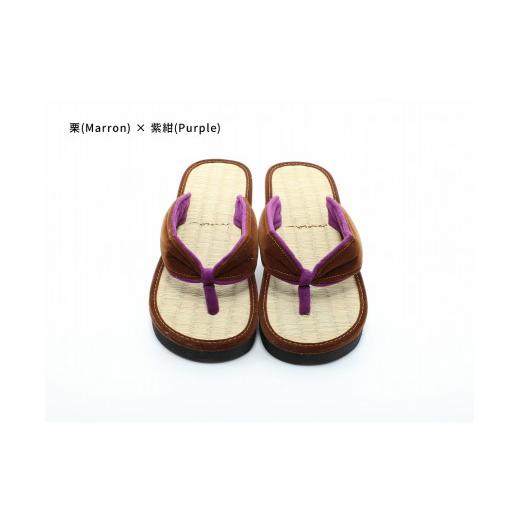 ふるさと納税 ファッション 下駄 和歌山県 白浜町 inoca SETTA WOMEN 栗×紫紺 栗×紫紺