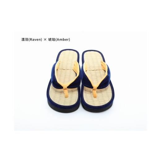 ふるさと納税 ファッション 下駄 和歌山県 白浜町 inoca SETTA WOMEN 濡羽×琥珀 濡羽×琥珀