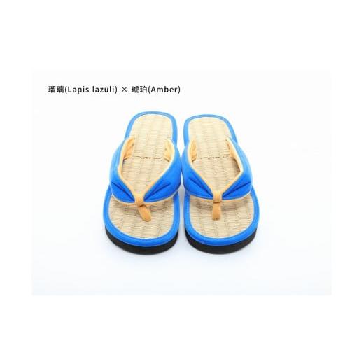 ふるさと納税 ファッション 下駄 和歌山県 白浜町 inoca SETTA WOMEN 瑠璃×琥珀 瑠璃×琥珀