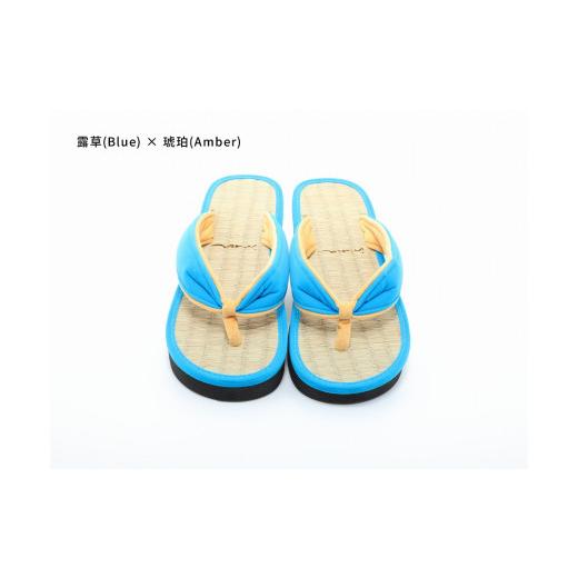 ふるさと納税 ファッション 下駄 和歌山県 白浜町 inoca SETTA WOMEN 露草×琥珀 露草×琥珀