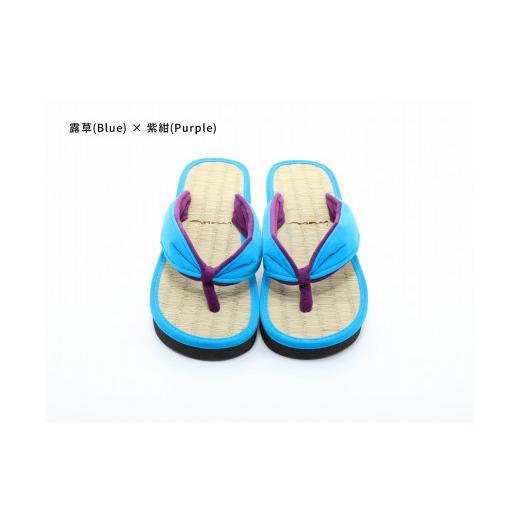 ふるさと納税 ファッション 下駄 和歌山県 白浜町 inoca SETTA WOMEN 露草×紫紺 露草×紫紺