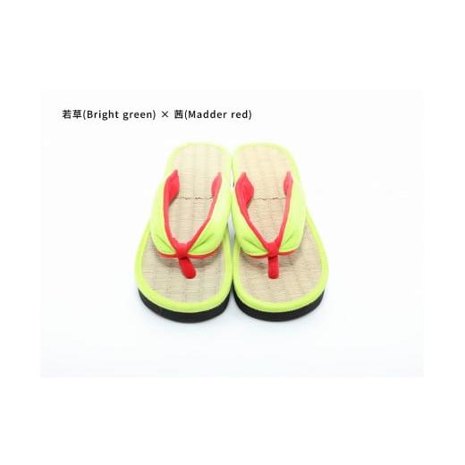 ふるさと納税 ファッション 下駄 和歌山県 白浜町 inoca SETTA WOMEN 若草×茜 若草×茜
