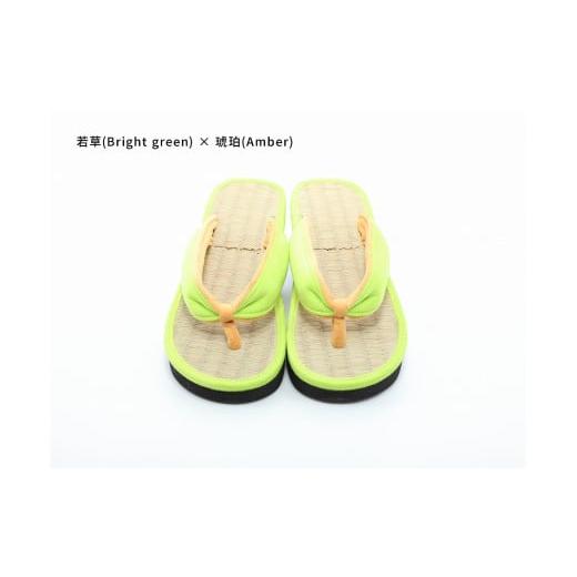 ふるさと納税 ファッション 下駄 和歌山県 白浜町 inoca SETTA WOMEN 若草×琥珀 若草×琥珀