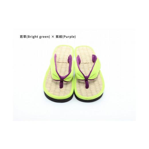 ふるさと納税 ファッション 下駄 和歌山県 白浜町 inoca SETTA WOMEN 若草×紫紺 若草×紫紺