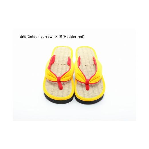 ふるさと納税 ファッション 下駄 和歌山県 白浜町 inoca SETTA WOMEN 山吹×茜 山吹×茜