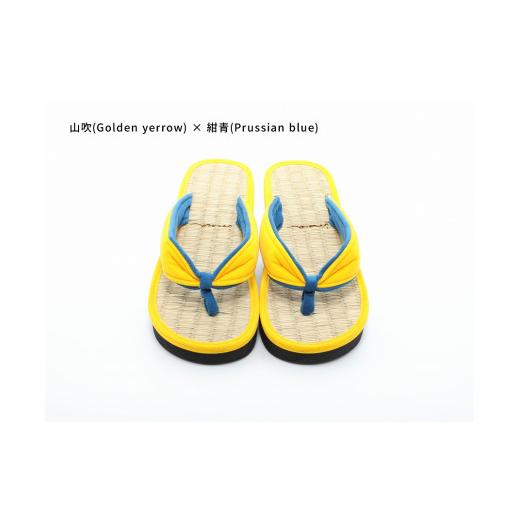 ふるさと納税 ファッション 下駄 和歌山県 白浜町 inoca SETTA WOMEN 山吹×紺青 山吹×紺青