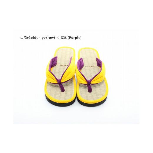 ふるさと納税 ファッション 下駄 和歌山県 白浜町 inoca SETTA WOMEN 山吹×紫紺 山吹×紫紺