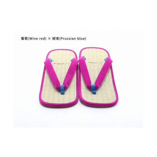 ふるさと納税 ファッション 下駄 和歌山県 白浜町 inoca SETTA OVERSEAS 葡萄×紺青 葡萄×紺青