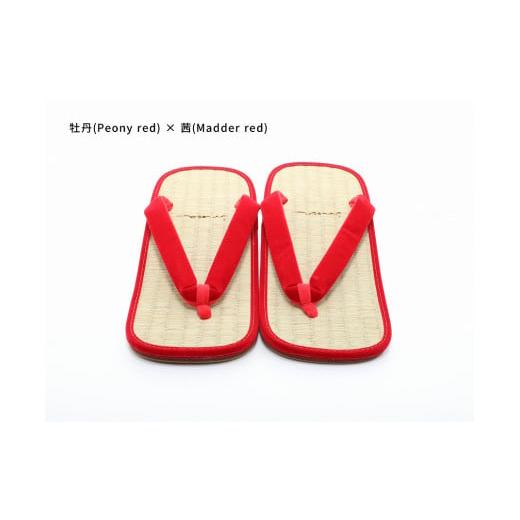 ふるさと納税 ファッション 下駄 和歌山県 白浜町 inoca SETTA OVERSEAS 牡丹×茜 牡丹×茜