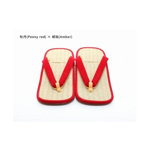 ふるさと納税 ファッション 下駄 和歌山県 白浜町 inoca SETTA OVERSEAS 牡丹×琥珀 牡丹×琥珀